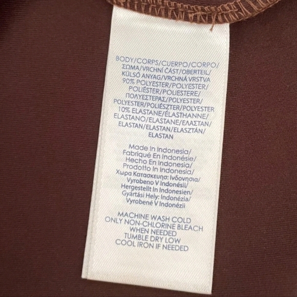 Chaps Brown Suede Material Pants_small - Picture 6 of 7